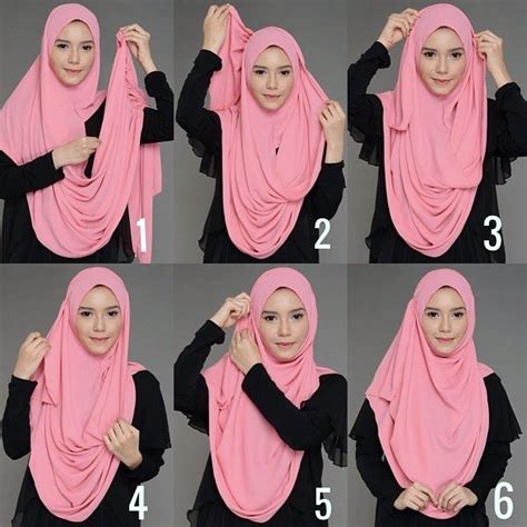 koleksi foto  gambar tutorial hijab pashmina terbaru