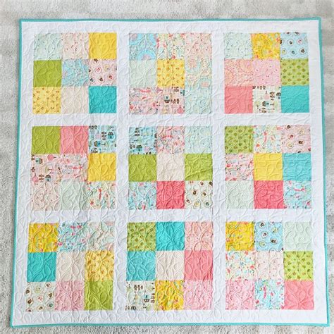 pattern easy charm baby quilt
