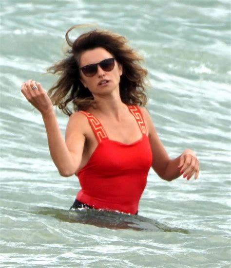 penelope cruz in a versace swimsuit on vacation in italy 10 photos
