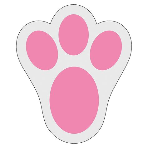 rabbit foot bunny feet template    easter bunny paw prints