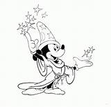 Mickey Wizard Zauberer Sorcerer Mago Magier Ausmalbild Letzte Apprentice Bezoeken Q1 Hdwallpapeers sketch template