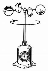 Anemometer Weather Instruments Clipart Wind Measuring Drawings Instrument Speed Measure Using Weatherwizkids Cup Clipground Related sketch template