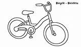 Sepeda Mewarnai Anak Sketsa Kendaraan sketch template