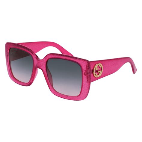 gucci gg0141s 003 pink 53mm gucci gg0141s urban square butterfly