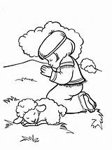 Shepherd Pray sketch template