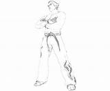Tekken Kazuya Mishima Coloring Character Coloriage Pages Fujiwara Yumiko Template sketch template