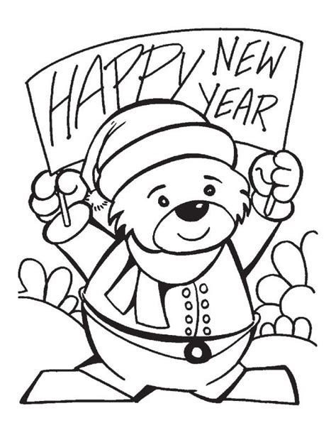 year coloring page   printable  year coloring page