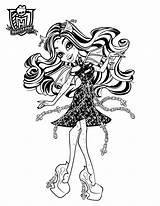 Monster Coloring High Pages Rochelle Goyle Haunted Hellokids Print Color Printable Girls Dolls Kids sketch template