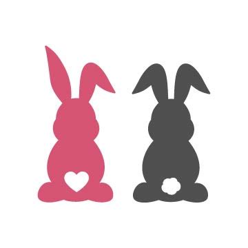 easter bunny silhouette svg topfreedesigns