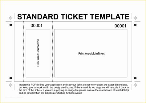 raffle ticket template  blank ticket template mughals