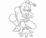 Aang Firebending sketch template