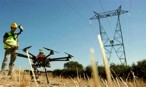 drones  clean power lines