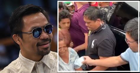 Manny Pacquiao Gives Away Cash To People Of Bacolod Where In Bacolod