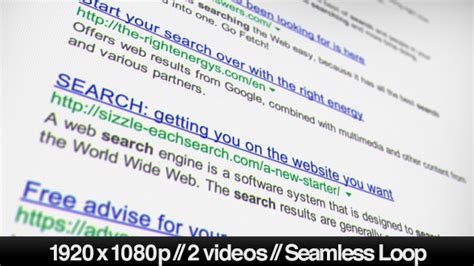 internet search engine results 2 looped styles by butlerm videohive