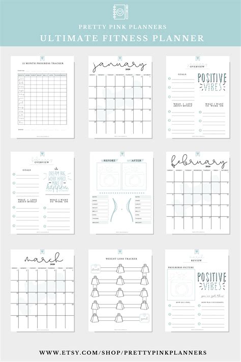 blog planner printable planner pages planner template printables printouts health planner