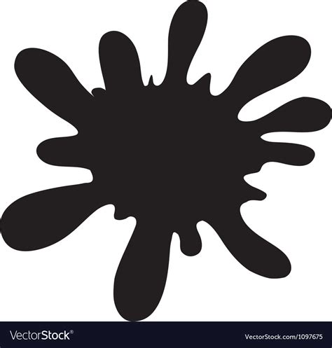 black color splash royalty  vector image vectorstock