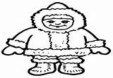 Eskimo Coloring Pages Getdrawings sketch template