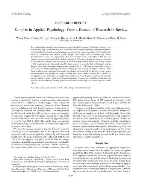 sample research critique psychology examples  research essays
