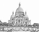 Paris Coloring Pages Sacre Coeur Drawing Adults Monuments Basilica Stress Anti Printable Coloriage Color Transformed Sacred Heart Into Beautiful Sheets sketch template