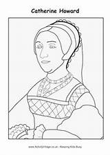 Coloring Pages Colouring Catherine Tudor Activities Anne History Cleves Youth Sca Aragon Parr Howard sketch template