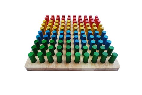 wooden peg board