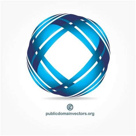 elemento de logotipo azul vectores de dominio publico