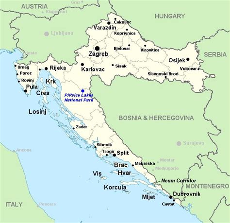 life  american eyes maps  croatia