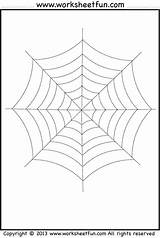 Tracing Halloween Coloring Worksheets Spider Web Printable Worksheetfun Sheets Preschool Trace Patterns Math Activities Sheet Kindergarten Spiderweb Webs Visit Wfun sketch template