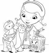 Disegni Coloring Colorare Peluche Dottoressa Doctora Juguetes Mcstuffins Doutora Docteur Kolorowanki Brinquedos Coloriages Lenny Bronty Lambie Klinika Bianchina Dotti Cartonionline sketch template