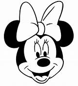 Mouse Minnie Face Mickey Head Drawing Coloring Pages Clipartmag sketch template