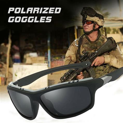 Mens Army Sunglasses Goggles Military Sun Glasses Polarized Lens