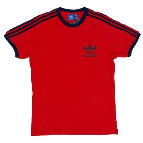 adidas originals sport essential  shirt red mens  shirts  attic clothing uk