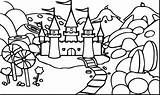 Candyland Castle sketch template