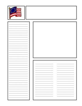 blank newspaper template  kids  jpg  book report