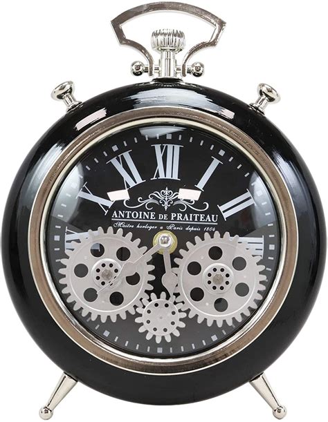 steampunk mechanical moving gears european victorian vintage style table clock walmartcom