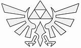 Zelda Legend Diy Hyrule Crest Pattern Stencil Geek Symbol Hylian Base Decor Print Make Triforce Nerd Template Patterns Coloring Stencils sketch template