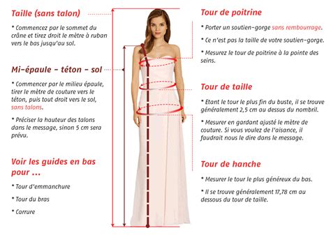 Guide De Mensuration Pour Les Robes De Mariée Et Robes De Cérémonie