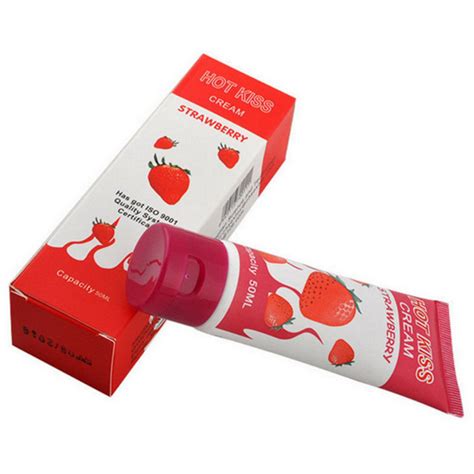 Hot Kiss Lubricant Strawberry Cream Sex Lube Body Massage Oil Lubricant