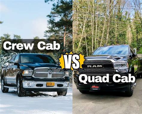 dodge ram crew cab  quad cab comparison  differences    choose  auto