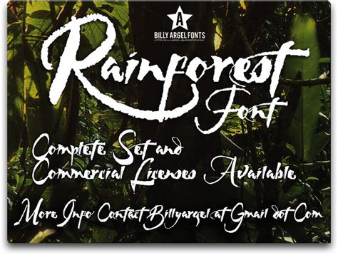 rainforest font dafontcom