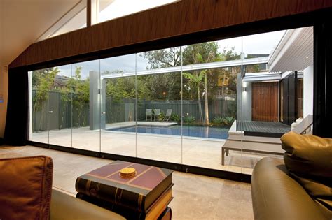 frameless glass walls residential murano glass folding walls