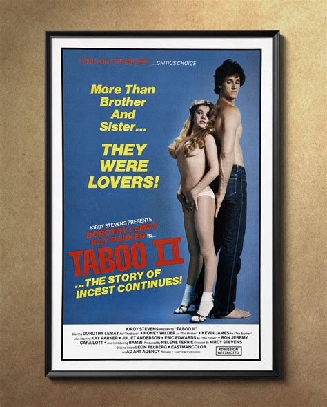 taboo ii 1982 movie poster 24 x36 borderless glossy 8238 ebay