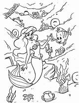 Flounder Ariel Pages Coloring Getcolorings sketch template