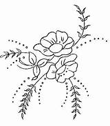 Flower Simple Embroidery Pattern Patterns Hand Flowers Drawing Designs Broderie Floral Uses Other Templates Motifs Piping Visit La Would Canalblog sketch template