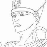 Hellokids Tutankhamun Ramses Pharaoh Ramsès Egypt Auge Papyrus Egyptian sketch template