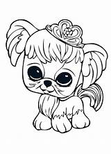Pet Shop Littlest Coloring Pages Dog Getcolorings sketch template