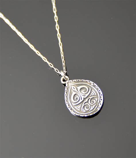 delicate necklace fine silver pendant necklace minimalist jewelry
