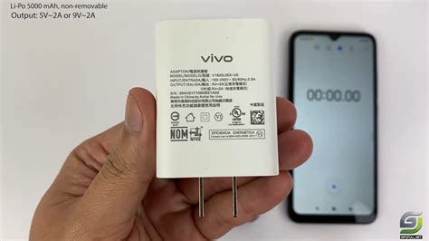 vivo  battery charging test     fast charger mah