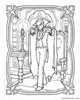 Coloring Vampire Pages Coloring4free Dracula Printable Related Posts Halloween sketch template