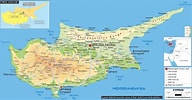 キプロス 地図 場所 に対する画像結果.サイズ: 192 x 100。ソース: www.ezilon.com